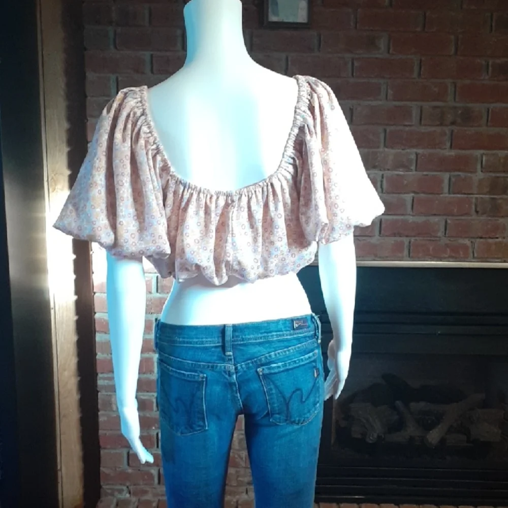 Zara Floral Off Shoulder Top